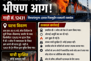द बर्निंग ट्रेन ,बड़ी दुर्घटना टली!