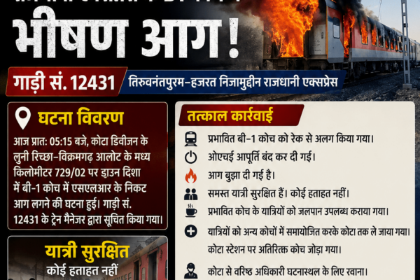 द बर्निंग ट्रेन ,बड़ी दुर्घटना टली!