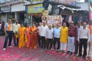 रतलाम में श्री श्रीमाली ब्राह्मण समाज द्वारा निर्वाणी अखाड़ा पीठाधीश्वर आचार्य महामंडलेश्वर परम पूज्य स्वामी श्री श्री 1008 विशोकानंद भारती जी महाराज का भव्य स्वागत किया गया।