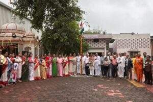श्री श्रीमाली ब्राह्मण समाज रतलाम ने स्वतंत्रता दिवस पर ध्वजा रोहण कर भोलेनाथ की महाआरती करी